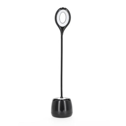 LED stona lampa LUSIA, prigušiva, fleksibilna i punjiva, LED/5W/5V, 3000/4000K, 1200 mAh, crna