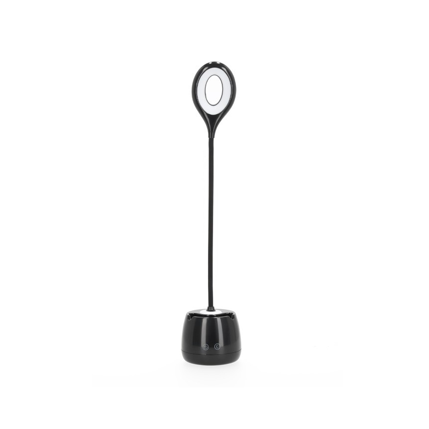 LED stona lampa LUSIA, prigušiva, fleksibilna i punjiva, LED/5W/5V, 3000/4000K, 1200 mAh, crna