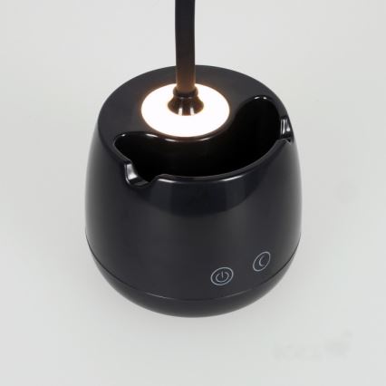 LED stona lampa LUSIA, prigušiva, fleksibilna i punjiva, LED/5W/5V, 3000/4000K, 1200 mAh, crna