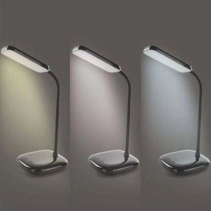 LED prigušiva fleksibilna stona lampa LED/12W/230V 3000K/4000K/6500K crna