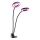 LED prigušiva fleksibilna stona lampa sa klipsom za uzgoj biljaka VITARO 2xLED/4W/230V crna