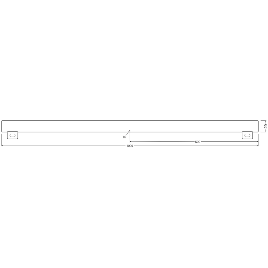LED prigušiva fluorescentna cev S14s/9,9W/230V 2700K 100 cm CRI 90 - Osram