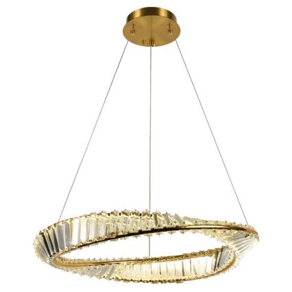 LED prigušiva kristalni luster na lanku LED/40W/230V 3000-6500K + daljinski upravljač