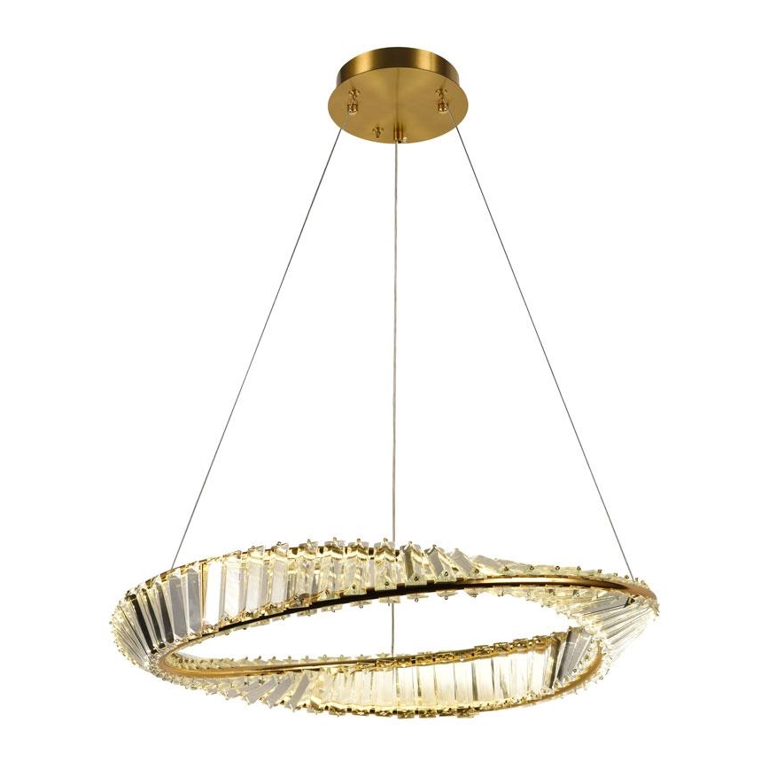 LED prigušiva kristalni luster na lanku LED/40W/230V 3000-6500K + daljinski upravljač