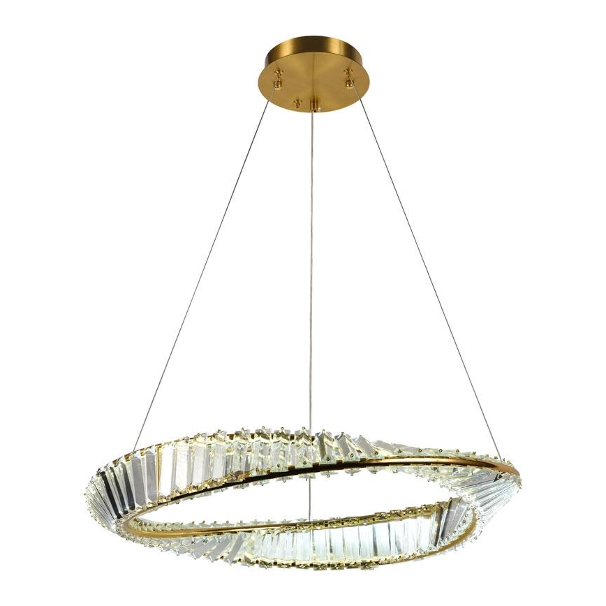 LED prigušiva kristalni luster na lanku LED/40W/230V 3000-6500K + daljinski upravljač