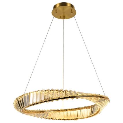 LED prigušiva kristalni luster na lanku LED/40W/230V 3000-6500K + daljinski upravljač
