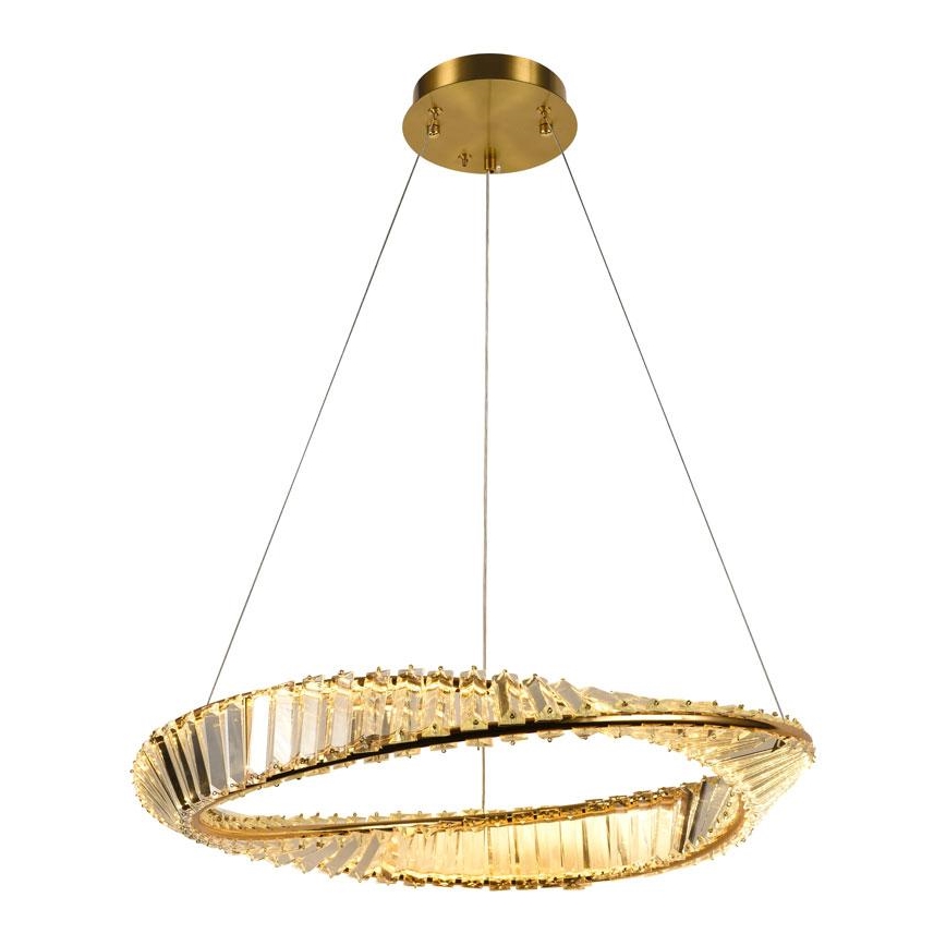 LED prigušiva kristalni luster na lanku LED/40W/230V 3000-6500K + daljinski upravljač