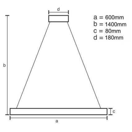 LED prigušiva kristalni luster na lanku LED/40W/230V 3000-6500K + daljinski upravljač