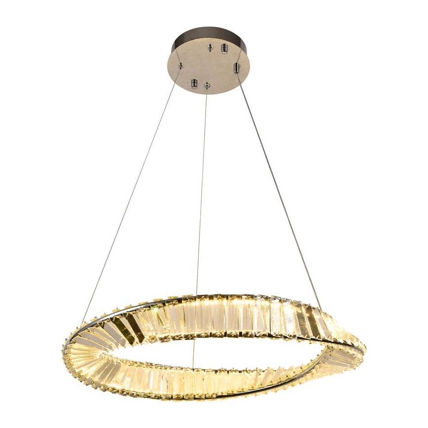 LED prigušiva kristalni luster na sajli LED/40W/230V 3000-6500K + daljinski upravljač