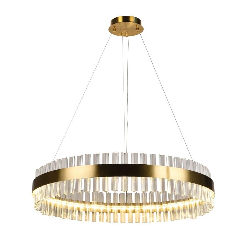 LED prigušiva kristalni luster na sajli LED/55W/230V 3000-6500K + daljinski upravljač