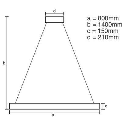 LED prigušiva kristalni luster na sajli LED/55W/230V 3000-6500K + daljinski upravljač