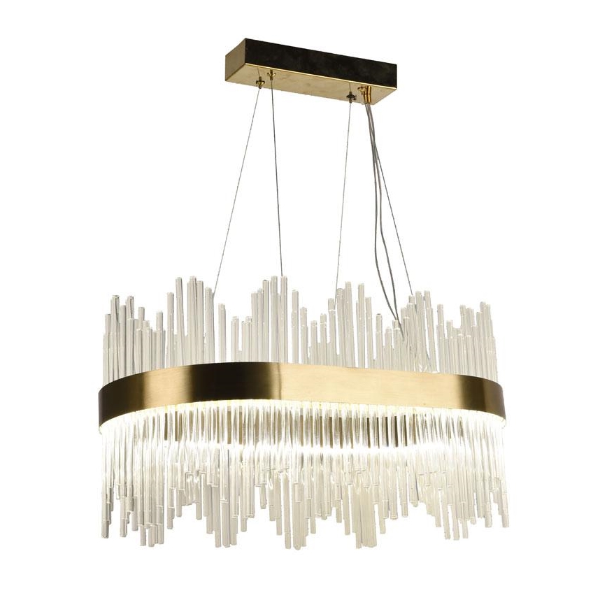 LED prigušiva kristalni luster na sajli LED/70W/230V 3000-6500K + daljinski upravljač