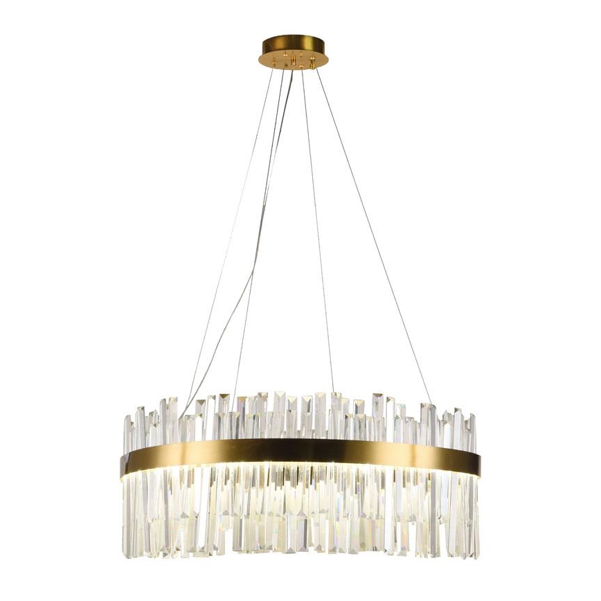 LED prigušiva kristalni luster na sajli LED/80W/230V 3000-6500K + daljinsko upravljanje