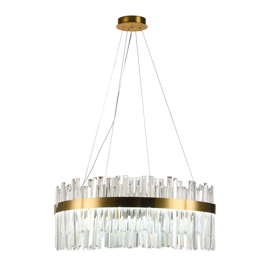 LED prigušiva kristalni luster na sajli LED/80W/230V 3000-6500K + daljinsko upravljanje