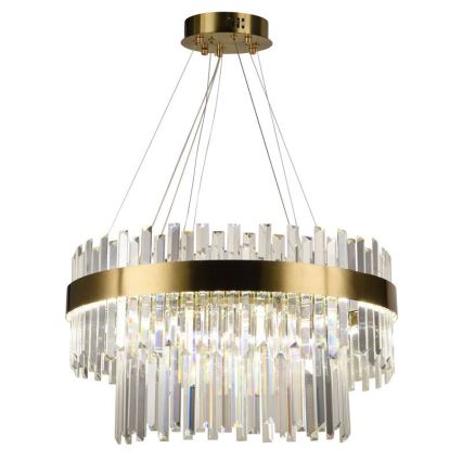 LED prigušiva kristalni luster na sajli LED/80W/230V 3000-6500K + daljinski upravljač