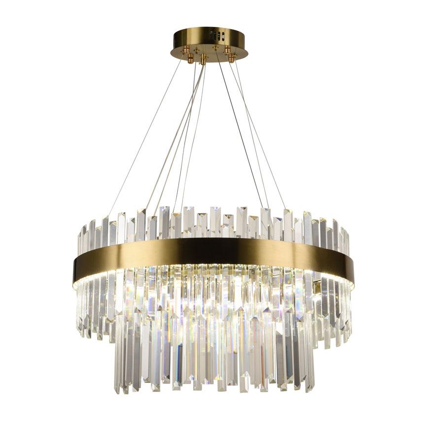 LED prigušiva kristalni luster na sajli LED/80W/230V 3000-6500K + daljinski upravljač