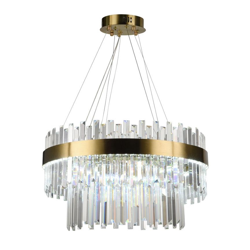 LED prigušiva kristalni luster na sajli LED/80W/230V 3000-6500K + daljinski upravljač