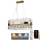 LED prigušiva kristalni luster na sajli LED/90W/230V 3000-6500K + daljinski upravljač