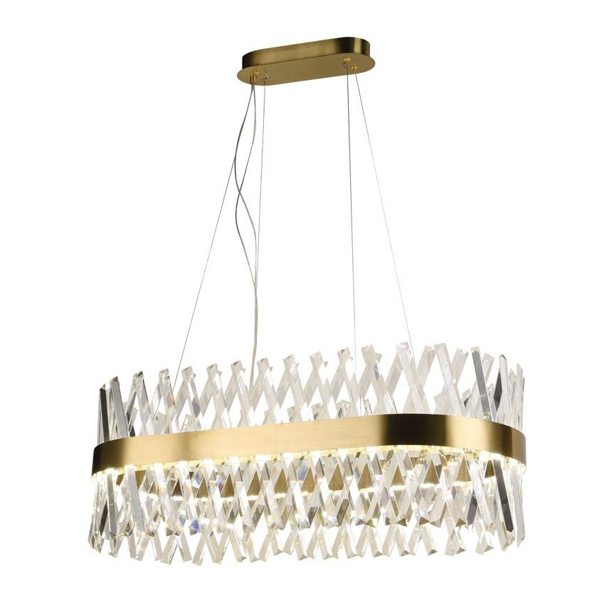 LED prigušiva kristalni luster na sajli LED/90W/230V 3000-6500K + daljinski upravljač