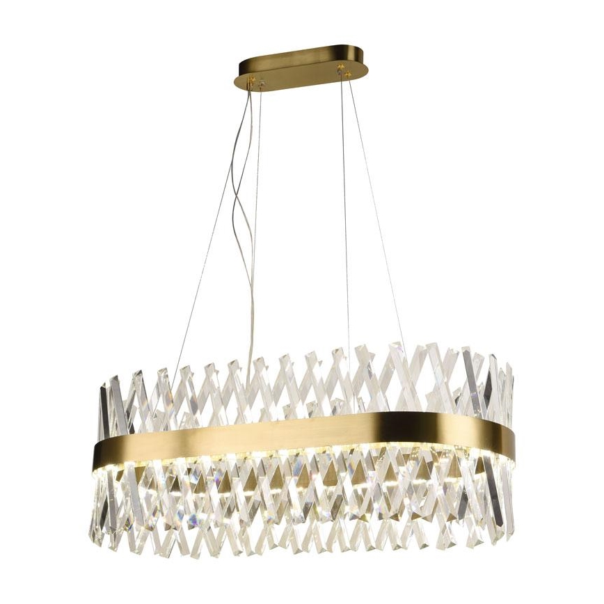 LED prigušiva kristalni luster na sajli LED/90W/230V 3000-6500K + daljinski upravljač