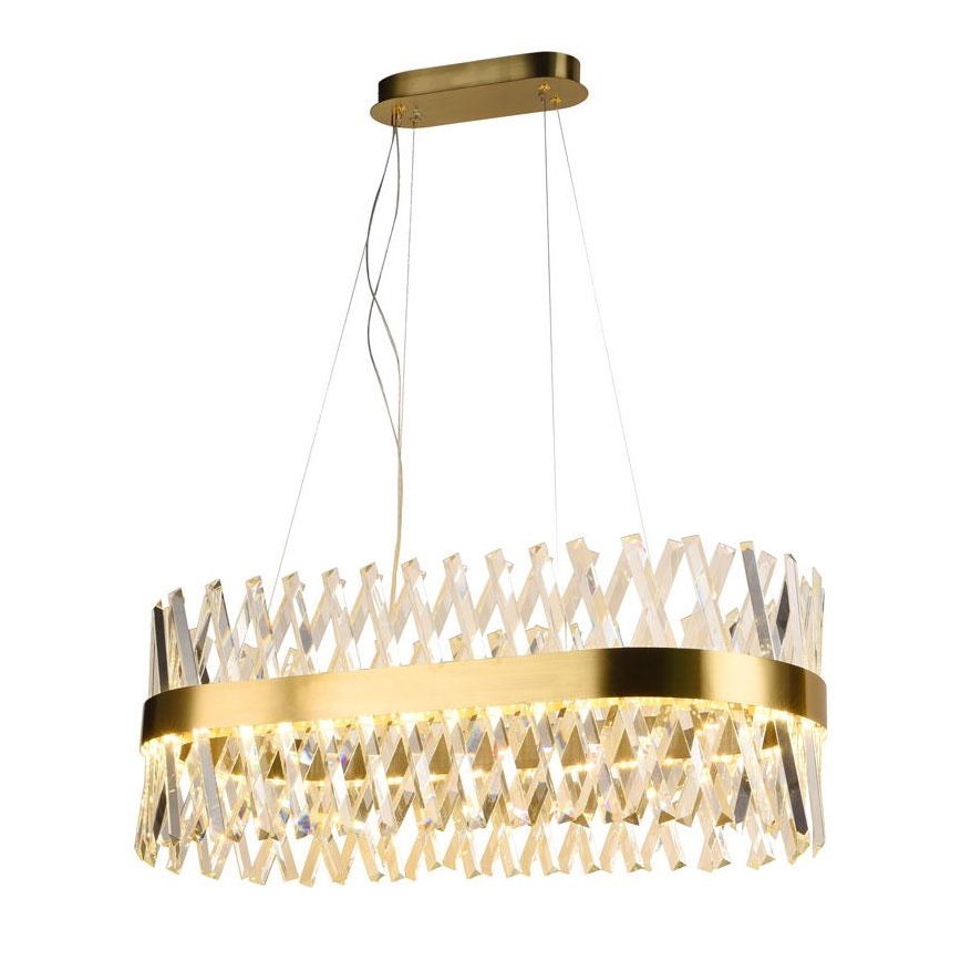 LED prigušiva kristalni luster na sajli LED/90W/230V 3000-6500K + daljinski upravljač