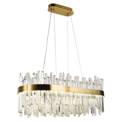 LED prigušiva kristalni luster na sajli LED/90W/230V 3000-6500K + daljinski upravljač