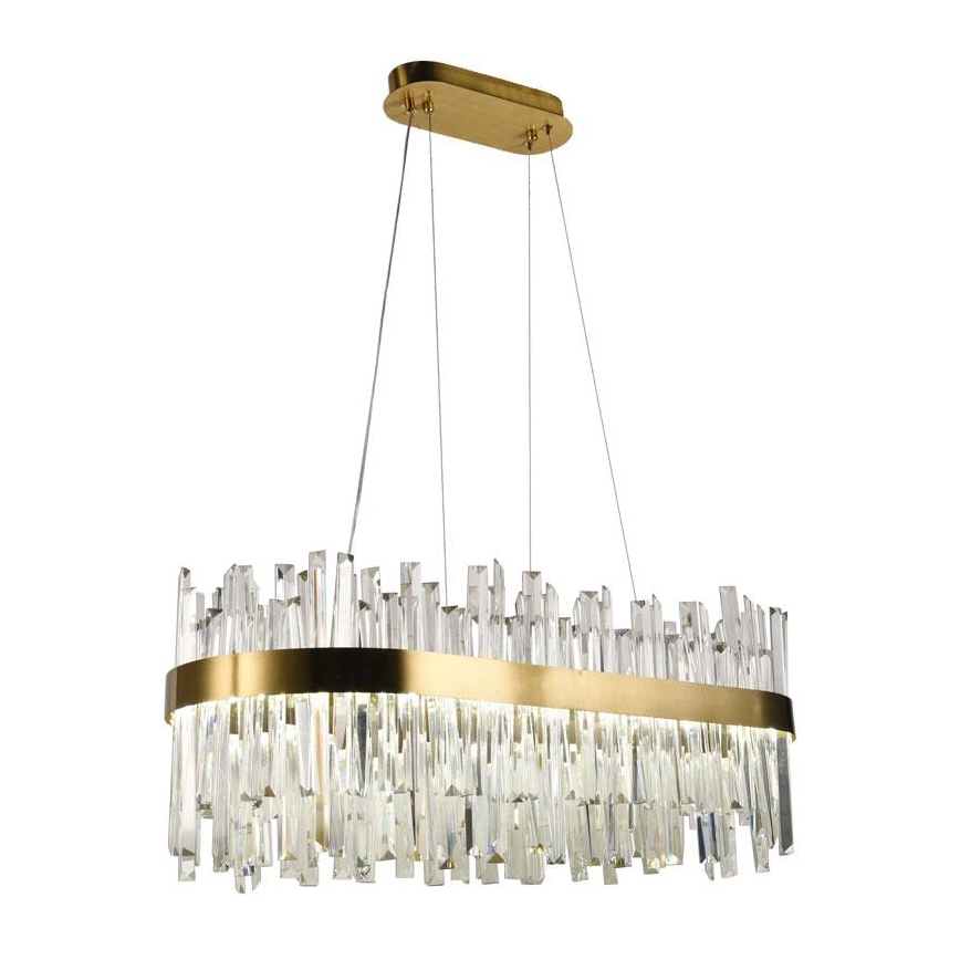 LED prigušiva kristalni luster na sajli LED/90W/230V 3000-6500K + daljinski upravljač