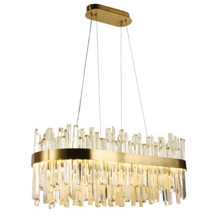 LED prigušiva kristalni luster na sajli LED/90W/230V 3000-6500K + daljinski upravljač