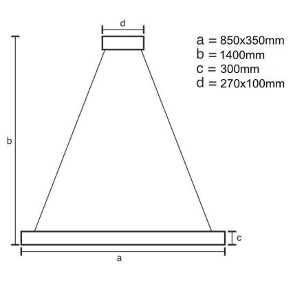 LED prigušiva kristalni luster na sajli LED/90W/230V 3000-6500K + daljinski upravljač