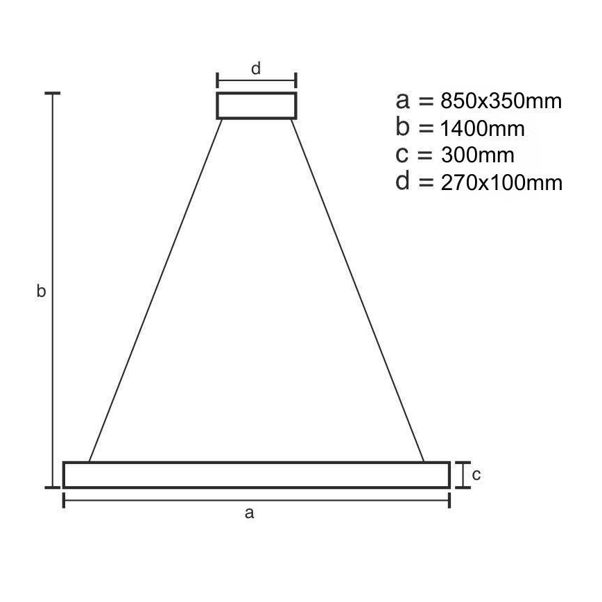 LED prigušiva kristalni luster na sajli LED/90W/230V 3000-6500K + daljinski upravljač