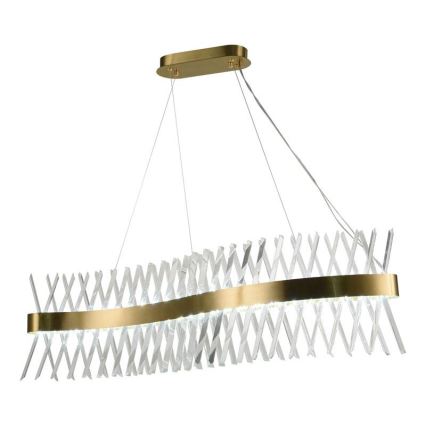 LED prigušiva kristalni luster na sajli LED/95W/230V 3000-6500K + daljinski upravljač