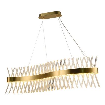 LED prigušiva kristalni luster na sajli LED/95W/230V 3000-6500K + daljinski upravljač