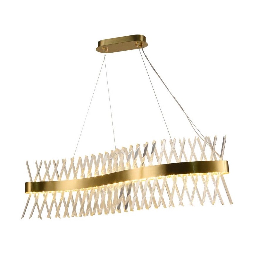 LED prigušiva kristalni luster na sajli LED/95W/230V 3000-6500K + daljinski upravljač