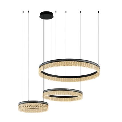 LED prigušiva kristalni luster na sajli THALIA LED/120W/230V 3000-6000K + daljinski upravljač
