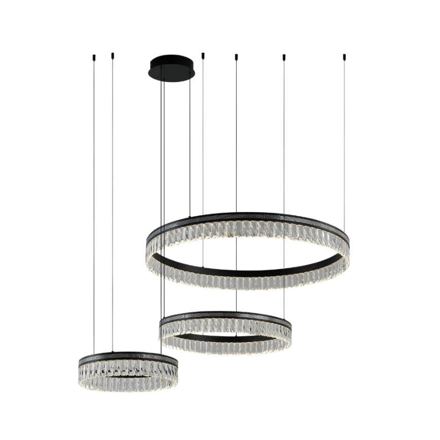 LED prigušiva kristalni luster na sajli THALIA LED/120W/230V 3000-6000K + daljinski upravljač