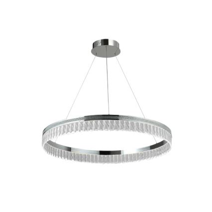 LED prigušiva kristalni luster na sajli THALIA LED/55W/230V 3000-6000K prečnik 80 cm + daljinski upravljač