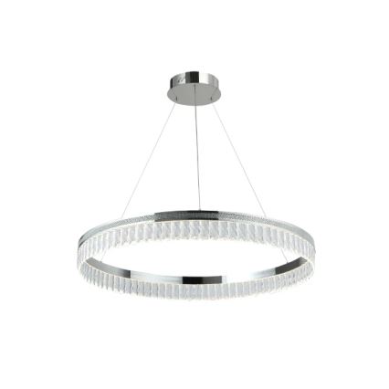 LED prigušiva kristalni luster na sajli THALIA LED/55W/230V 3000-6000K prečnik 80 cm + daljinski upravljač