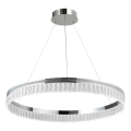 LED prigušiva kristalni luster na sajli THALIA LED/55W/230V 3000-6000K prečnik 80 cm + daljinski upravljač