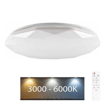 LED prigušiva kupatilsko svetlo GALAXY LED/72W/230V prečnik 49 cm 3000-6000K IP44 + daljinski upravljač