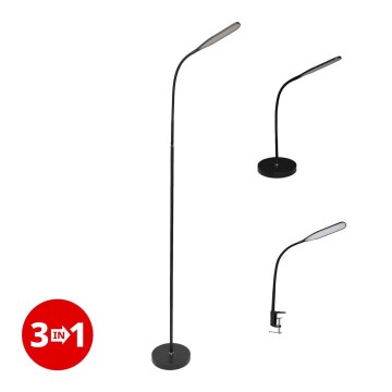 LED prigušiva lampa 3u1 LED/10W/230V 3000/4000/6000K CRI 90 crna