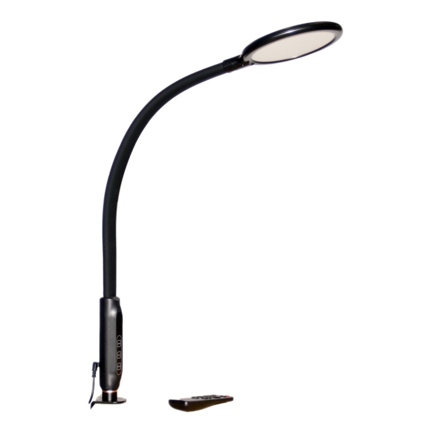 LED prigušiva dodirna lampa 3u1 LED/12W/230V crna CRI 90 + daljinski upravljač