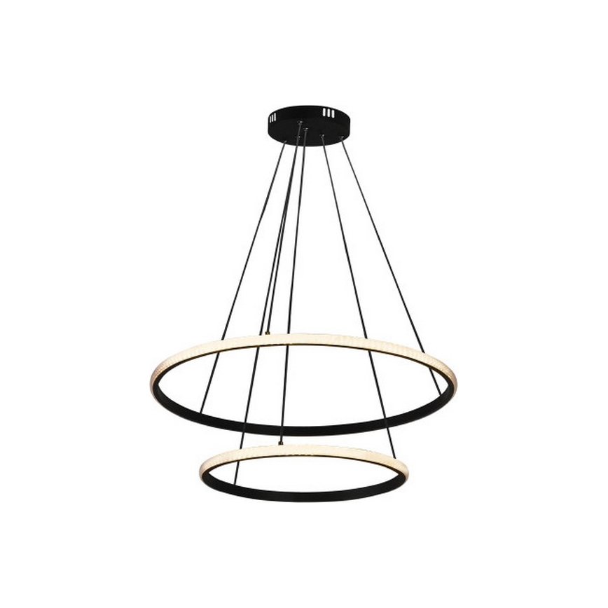 LED prigušiva luster na sajli LED/55W/230V 3000-6500K pr. 60 cm + daljinski upravljač