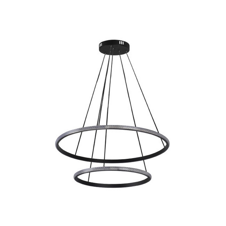 LED prigušiva luster na sajli LED/55W/230V 3000-6500K pr. 60 cm + daljinski upravljač