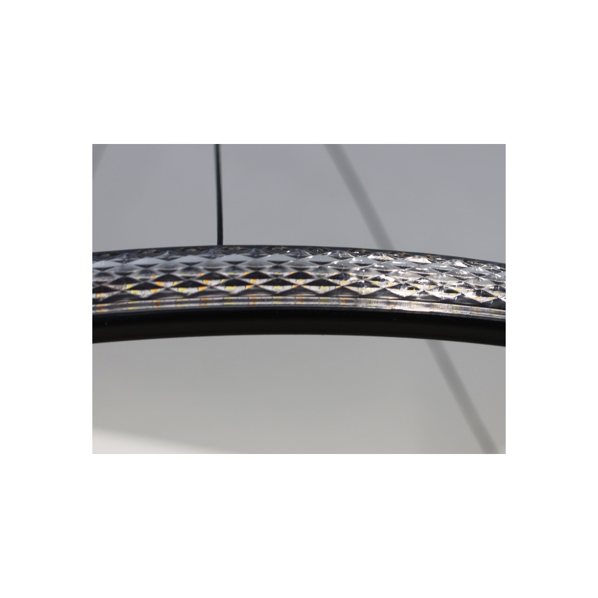 LED prigušiva luster na sajli LED/55W/230V 3000-6500K pr. 60 cm + daljinski upravljač