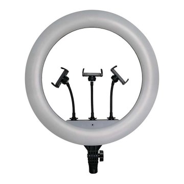 LED prigušiva lampa sa stalkom i držačem za vlogovanje LED/55W/230V CRI 90 + daljinski upravljač