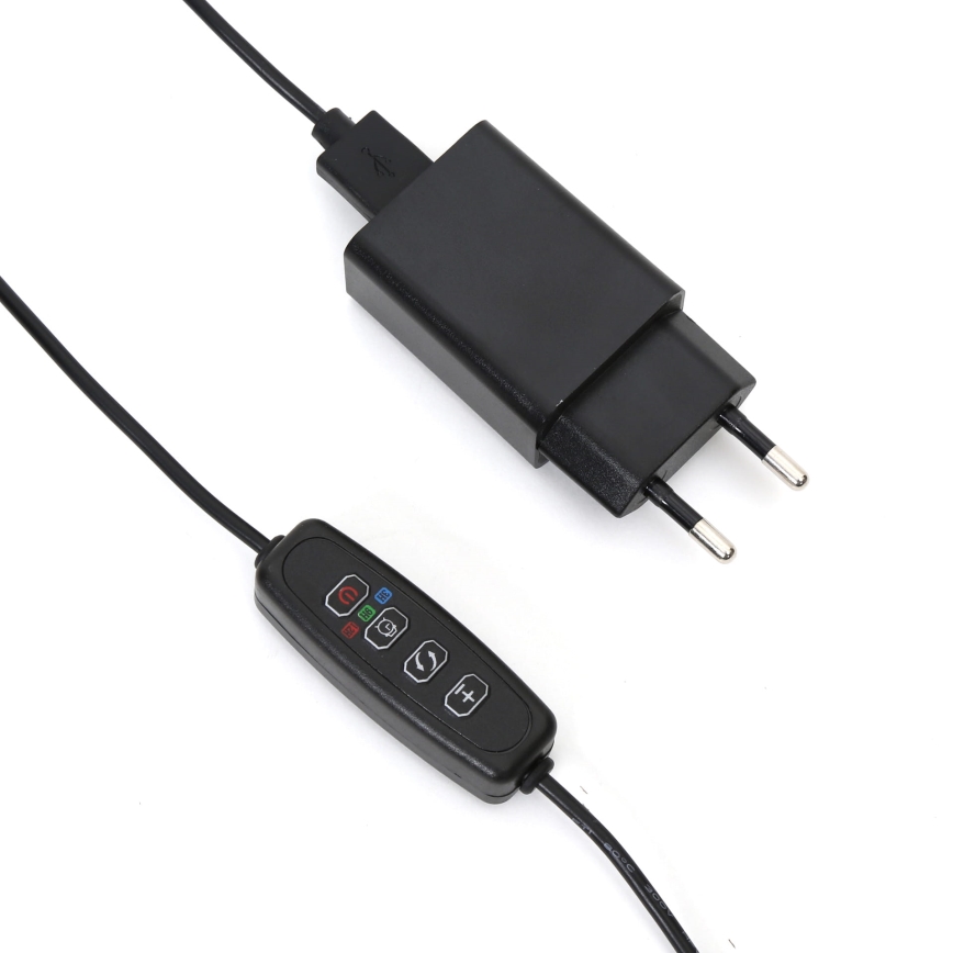 LED prigušiva lampa sa stezaljkom za osvetljenje biljaka LED/3W/230V crna