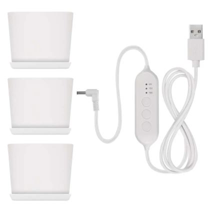 LED prigušiva lampa za unutrašnji uzgoj biljaka GROW LED/7W/5V