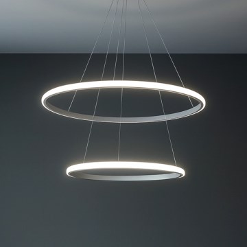 LED prigušiva luster na sajli, 55 W, 230 V, 3000–6500 K, Ø 60 cm + daljinski upravljač