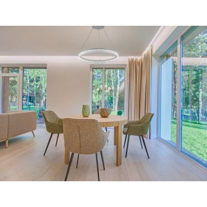 LED prigušiva luster na sajli ALIANZ LED/45W/230V 3000-6000K pr. 60 cm + daljinski upravljač