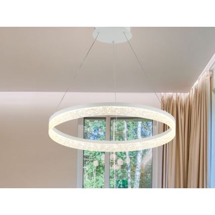LED prigušiva luster na sajli ALIANZ LED/45W/230V 3000-6000K pr. 60 cm + daljinski upravljač